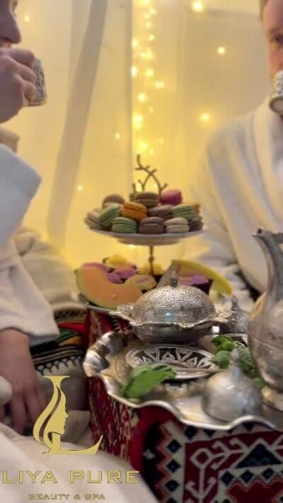 Fresh fruit platter served in the spa